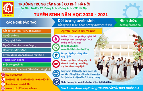 TUYỂN SINH NĂM HỌC 2020 - 2021