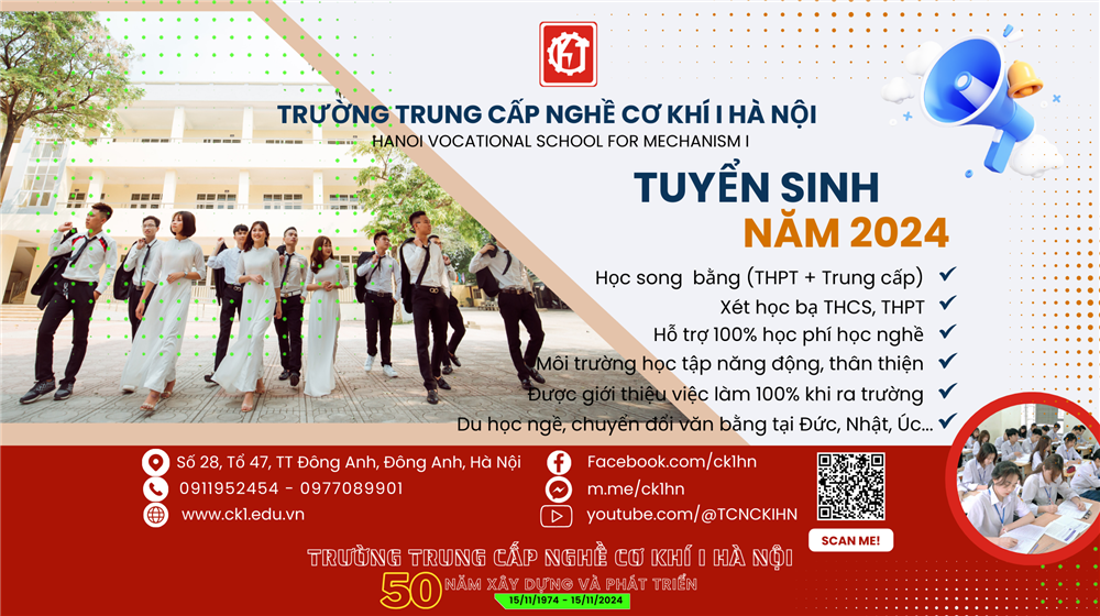 THÔNG BÁO TUYỂN SINH NĂM 2024