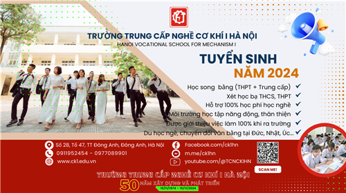 THÔNG BÁO TUYỂN SINH NĂM 2024